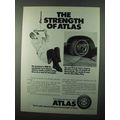 1971 Atlas Tires Ad - The Strength of Atlas