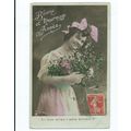 greetings postcard glamour bonne annee new year...