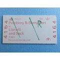 BR Pembrey & Burry Port-Llanelli Rtn Ticket