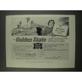 1957 Rock Island Railroad Ad - The Golden State