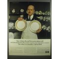 1967 IBM Computers Ad - One of these Royal Worcester plates will sell abroad