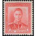 New Zealand 1938 1d scarlet SG 605 unused