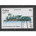 CUBA 1996 STEAM RAILWAY 1904 15c AMERICAN LOCOM...
