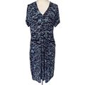 Adini ecovero viscose/elastane dress V neck sho...