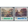 Paintings of Chinatown: 10c & 75c - Singapore 1...