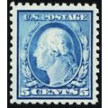 504, Mint VF NH 5¢ With Odd Inking Freak Error ...