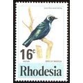 Rhodesia QEII 1977 Birds 16c Blue-Eared Starlin...