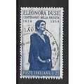 ITALY 1958 25L BLUE ELEONORA DUSE ACTRESS SG 98...