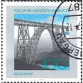 GERMANY, Mungsten Railway Bridge 100 years, grey 1997, 100pf