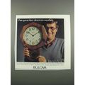 1983 Bulova Clock Ad - One Great Face Deserves