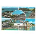 multiview LOOE, CORNWALL unused vintage postcar...