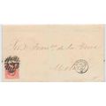 Spain #62 1864 Barcelona to Grenada Motril, Obl...