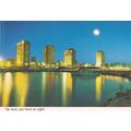 Tel Aviv Isreal Harbour Seafront At Night Boat ...