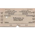 U.T.A. Edmondson Ticket - Ballymena to Belfast
