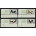 Central African Rep. Butterflies 4v Corners Dat...