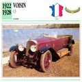 Collectors Club card. Classic Cars. Voisin C3