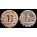 Malaysia Ten Sen 1968 Used Coin 10S Parliament ...