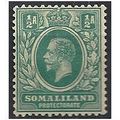 Somaliland Protectorate 1921 SG73 1/2a Blue-Gre...