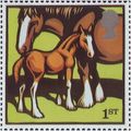 GB 2005 Farm Animals 1st Suffolk Horses Unmount...