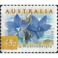 AUSTRALIA, FLOWER, Wahlenbergia stricta s/a, yellow 1999, 45c