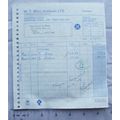 1979 invoice W. T. Bell (Burslem) Sandbach Road...