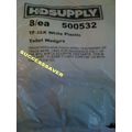 8 Pack White 1-1/4 X 2 Plastic Toilet Wedges 50...