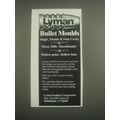 1985 Lyman Bullet Moulds Advertisement