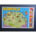 Norfolk Map Postcard #1
