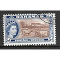 BAHAMAS 1954 5d RED BROWN & BRIGHT BLUE MODERN ...