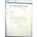 1963 letter West Sussex Players to Windle, than...