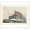 British Cruiser Squadron at Sea, Book Illustrat...