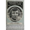 1973 programme Manchester City v. Arsenal, 24/3
