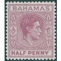 Bahamas 1952 ½d brown-purple SG149e unused