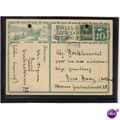 1928 SWITZERLAND DAVOS POSTCARD 10C+ BASEL2 PMK