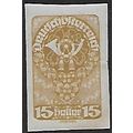 Mi 279 (**): 15 h. ochre Definitive Stamp: Post...