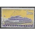 Mi 1181: 1 Kč violet/pale yellow Czech Ships: R...