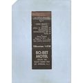 New Jersey Mt Ephram Matchcover Bo-Bet Motel Rt...
