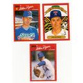 THREE 1990 Donruss Nolan Ryan baseball cards #1...