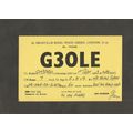 QSL Card G3OLE Jim Parker Granville Road Wood G...