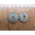 Norway 1951 10 Ore (holed) Coin