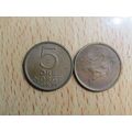 Norway 1974 5 Ore Coin