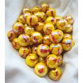 SOLAR - 25 Beautiful Glass Marbles, Shiny Yello...