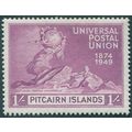 Pitcairn Islands 1949 1s. purple UPU SG16 unused
