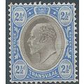 Transvaal 1902 SG247 2 1/2d Black & Blue Mounte...