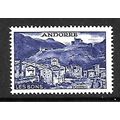 ANDORRA FRENCH 1955 LES BONS VILLAGE 75F VIOLET...