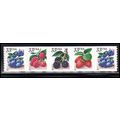 3302-3305 33c Fruit Berries Very Fine MNH PNC B...