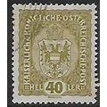 Mi 194: 40 h. vivid brown-olive Definitive Stam...