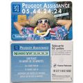 France Phone Card - Peugeot Assistance, ref.2