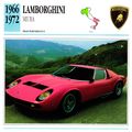 Collectors Club card. Classic Cars. Lamborghini...