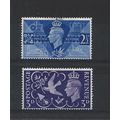 GB.Peace set of 2.Mounted Mint.Jul25c
